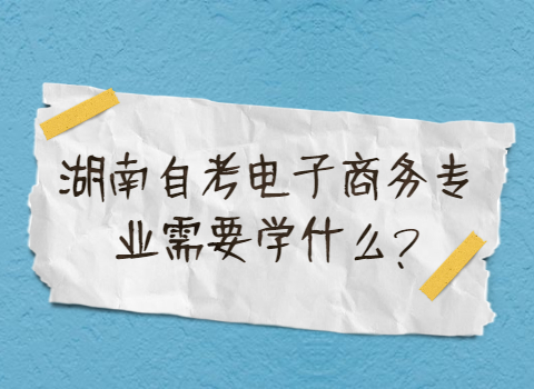 湖南自考專業(yè)需要學(xué)什么
